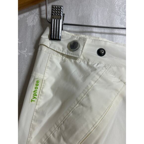 Sunice Typhoon Pants Large Off White Zip Ankles Lined Golf Waterproof Ski Snow - Picture 4 of 16